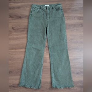 Zenana Outfitters Green Stretchy Bootcut Jeans